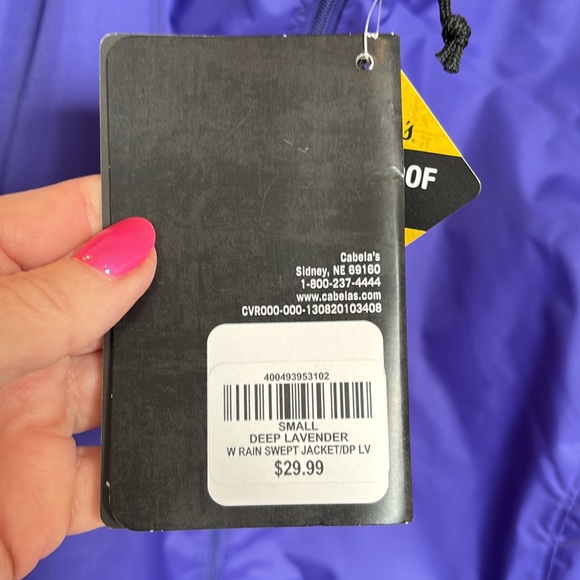 NWT Cabela’s Women’s Rain Jacket Sz Small - Picture 5 of 7